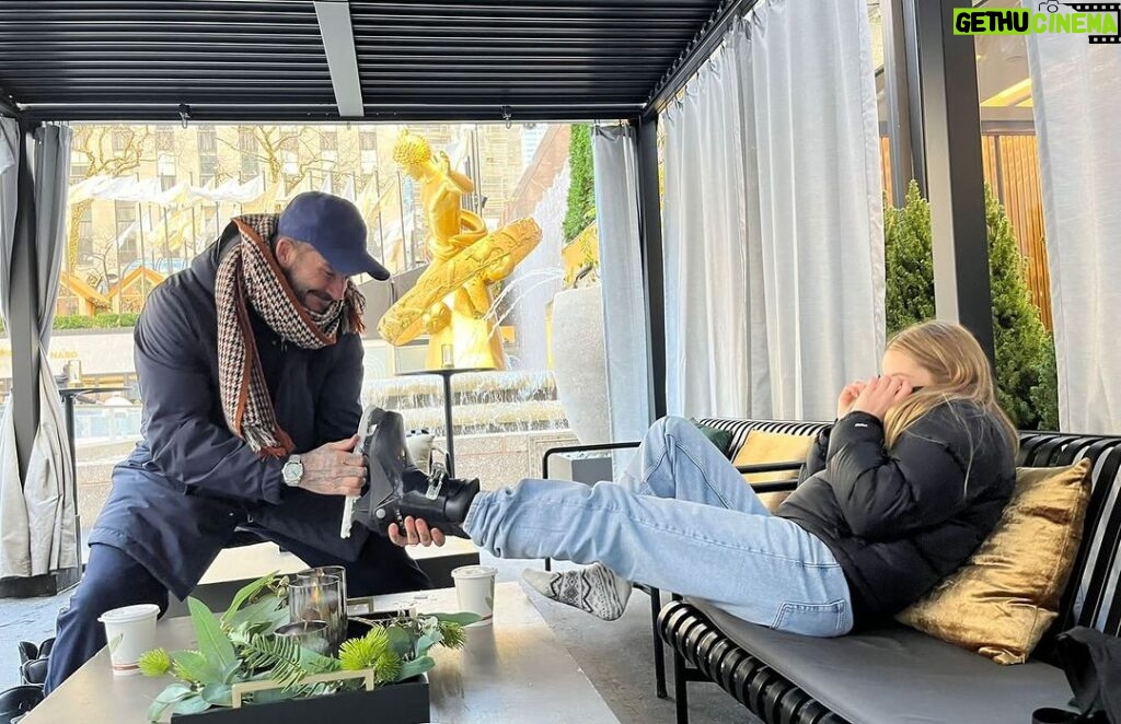 David Beckham Instagram - Fun few days in NYC 🇺🇸 #HarperSeven ❤️