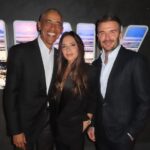 David Beckham Instagram - I was Honoured to spend time with @BarackObama in support of the incredible work the @ObamaFoundation is doing to empower the next generation of leaders around the world. A towering example of grace and humility, it was so inspiring to hear about the innovative projects that are changing young lives and improving communities. Thank you Mr President it was a privilege to hear you speak with such passion and conviction ❤️