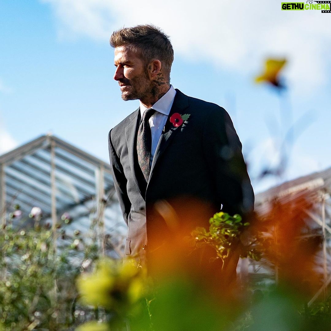 David Beckham Instagram - Today, on Remembrance Sunday, we give thanks for our Armed Forces and we pay our respects for the sacrifice that so many have made for our freedom. #LestWeForget
