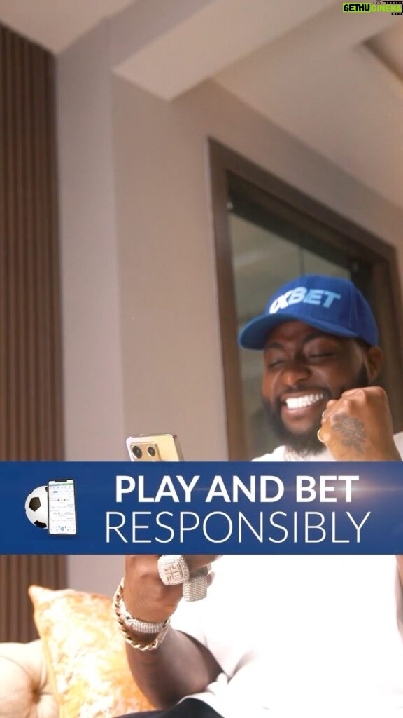 Davido Instagram - Let’s Bet Responsibly with 1xBet! 🎰💯 No minors allowed, fam! Let’s keep it safe & fun and create TIMELESS experiences together!⏳ Join with my promo code Davido1 #BetResponsibly #1xBet