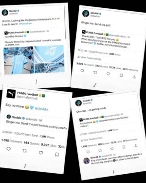 Davido Instagram - Why wake up and just decide to hop on a plane to go see the English champions on the day they win the league? Well, when you got family like @pumafootball , the question is why not? 😉 #pumafam