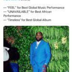 Davido Instagram - DELAY IS NOT DENIAL 🏆🏆🏆 thank you @recordingacademy