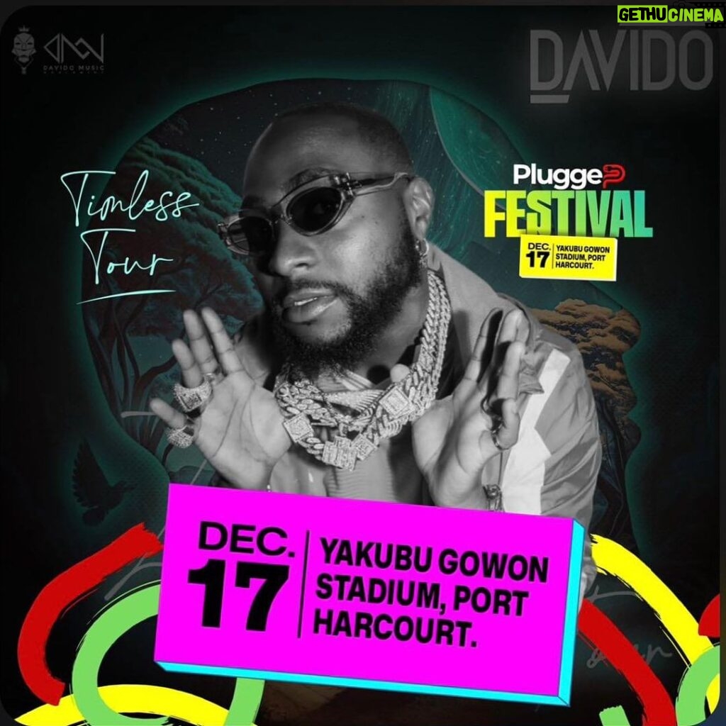 Davido Instagram - West Africa we’re about to light up December ! TIMELESS coming to a city near you ⏳