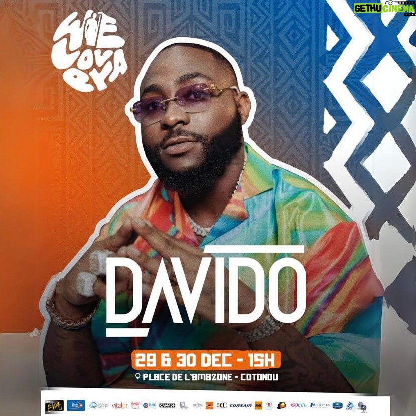Davido Instagram - West Africa we’re about to light up December ! TIMELESS coming to a city near you ⏳