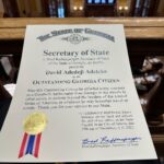 Davido Instagram - This morning I attended the U.S state of Georgia General assembly meeting with the Georgia House of Representatives and Georgia state senate to be recognized as an ‘Outstanding Georgia Citizen’ … God is good. 🇺🇸🌎🇳🇬 Georgia State Capitol Building