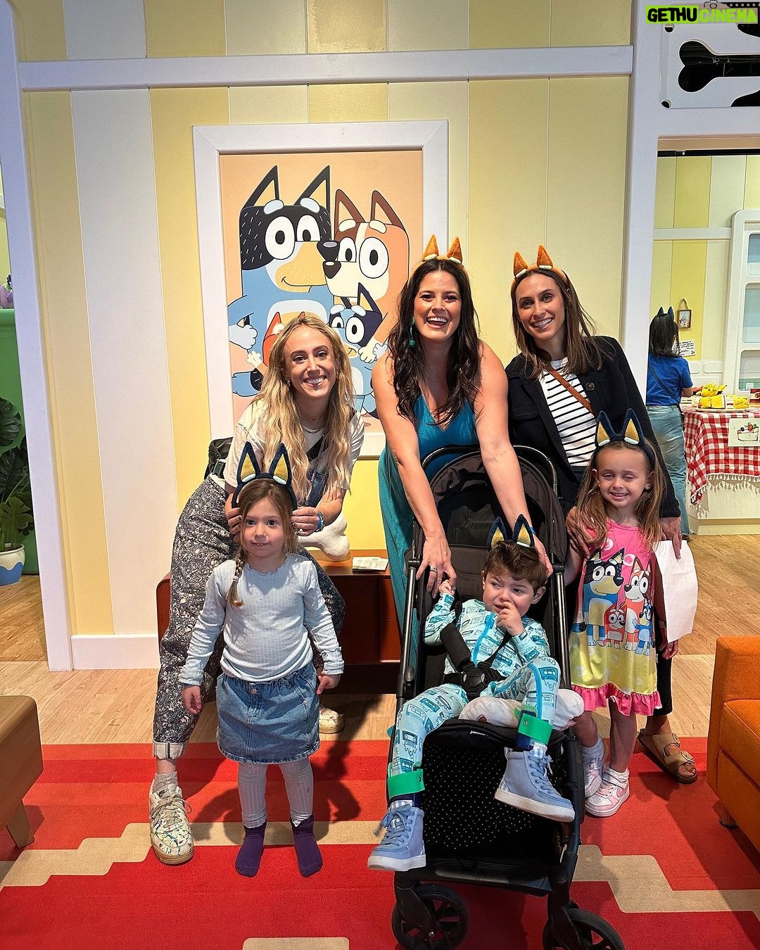 Dawn McCoy Instagram - Last month, our friends and I were treated to a very special press preview experience of @campstores @westfieldcenturycity location to celebrate their newest and most heartwarming immersive 5,000-square-foot adventure – Bluey x CAMP ahead of the public opening. (It opened 11/6!) Created in collaboration with BBC Studios, Waylon and our friends and I stepped inside Bluey’s house (yes “for real life!”), played Bluey’s favorite games, from Magic Asparagus to Keepy Uppy, showed off our best moves in Bluey’s playroom as CAMP Counselors activated DANCE MODE and climbed through an epic two-story pillow fort and a cardboard box castle (with slides!) There were also hidden easter eggs from favorite Bluey episodes nestled throughout the house — garden gnomes, tennis balls, and long dogs galore. It was a day! And even though our littlest Bluey fan got a little sleepy and had to step out for a while, I love that we were able to gift him with this experience. Thank you, @campstores @jaclynsliferbrown @officialblueytv @bbc & @dkcnews Go to camp.com to get your tickets so you & your family can experience the world of Bluey before it’s gone!!🩵