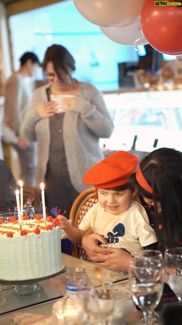 Dawn McCoy Instagram - Thank you so much to our little pack of love and support who showed up to @monsieurmarcelfm to celebrate our little miracle boy’s 4th birthday - Celebrating him with all things he loves: French food. Cake. Music. And, most importantly, his PEOPLE.❤️🇫🇷🎂 And, thank you especially @irik for capturing the magic of the evening in this sweet video.🫶 Tee: @thepinetorch ❤️ Monsieur Marcel Gourmet Market and Restaurants