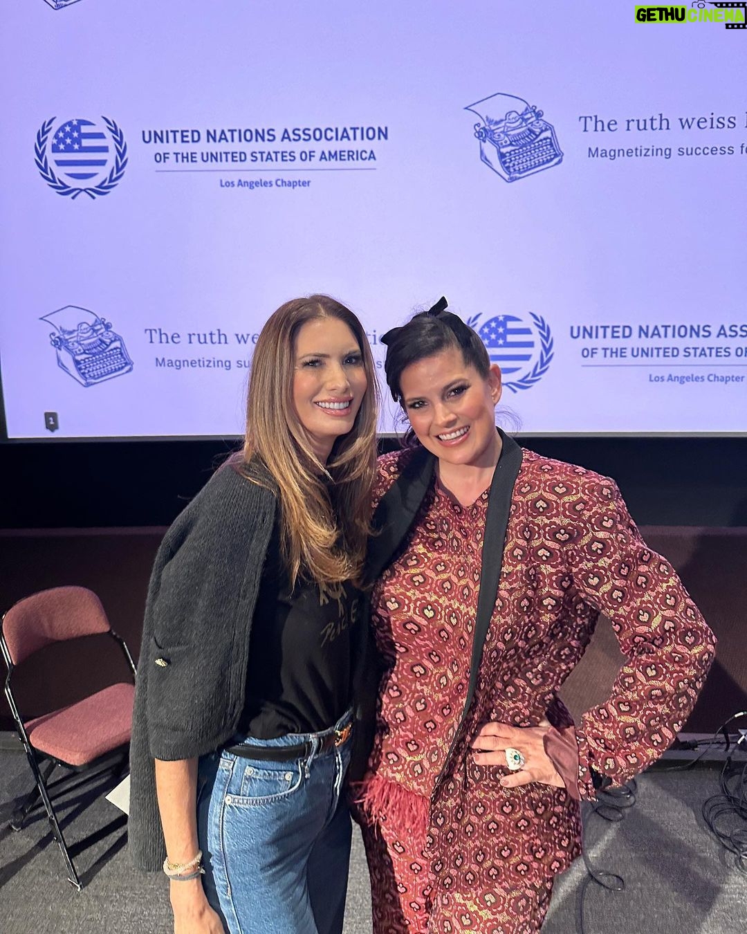 Dawn McCoy Instagram - In honor of World Children’s Day today, yesterday I moderated a panel with United Nations Association Los Angeles and the Ruth Weiss Foundation at UCLA with inspiring leaders of change in the lives of children. I was so proud that not only I was able to represent @LovingWayFoundation - but was joined by our board member, Christina Zilber @czjouer, Founder of @jouercosmetics and @unicef Ambassador. We were also joined by @Disney writer & children’s advocate, @shruthimathur and Jerry Cimino, director of The Beat Museum. The panel conversation intentionally and thoughtfully dove deep throughout and I concluded the candid conversation with this question… “What event or circumstance have you lived through that many would deem unlivable?” I chose this because, yes, my son and I have survived the impossible - but more so to provide hope to those women and children who are living through the seemingly impossible as we speak. Life happens both to us and for us. When we’re in the midst of trauma, there’s no other way to feel than the acts are being committed “to” us or “against” us. But after…in the healing process… For many of us - and all of us on this panel - there’s a shift - In belief, I suppose, more than anything else. A shift to believe… That out of what was done TO us we can choose to move forward by looking for how it can work FOR us and help us help others navigate their trauma through our own experience and heart. I am so honored to have been part of the conversation yesterday… And I look forward to where the continuing conversation will carry us. UCLA - James Bridges Theater