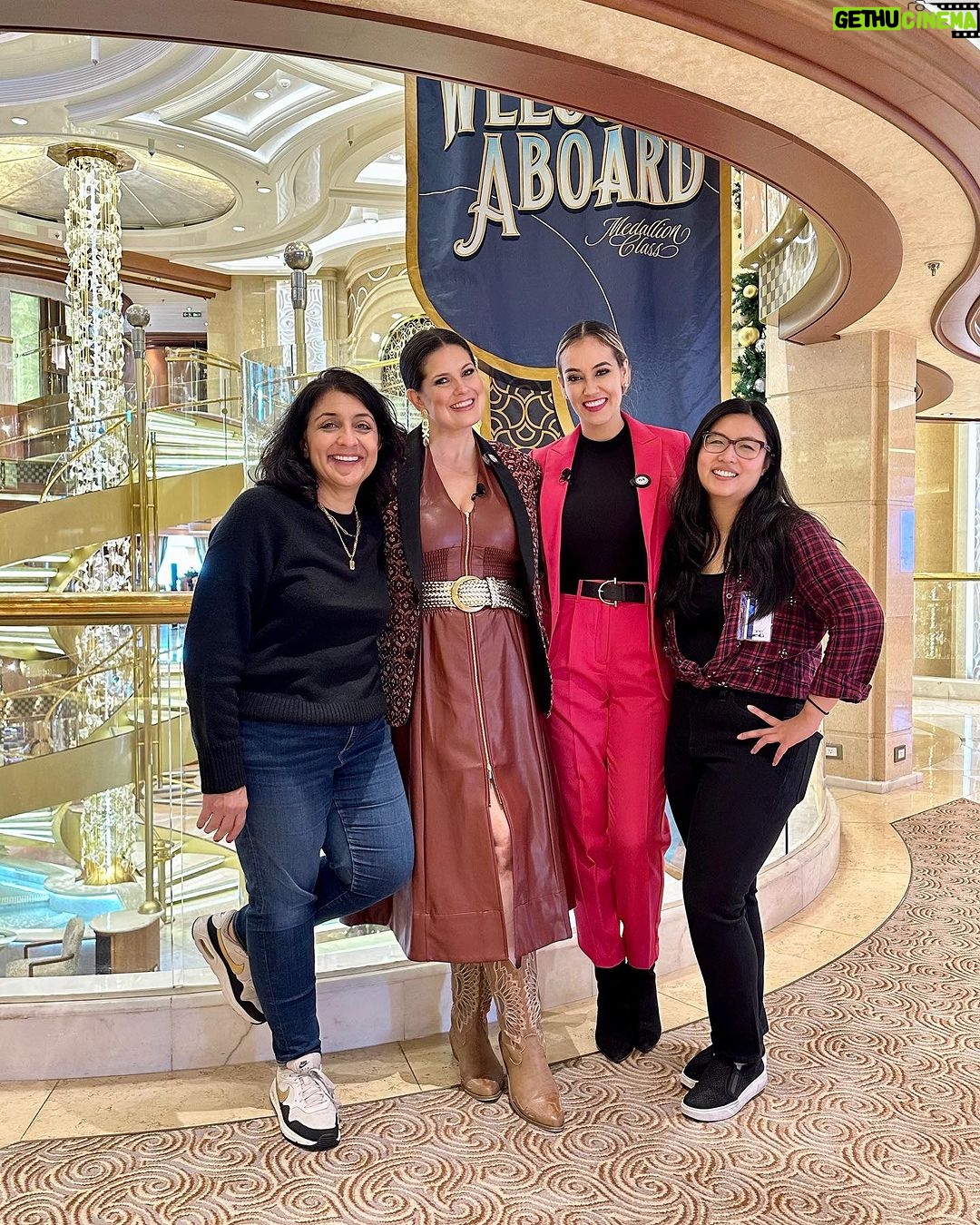 Dawn McCoy Instagram - This past Sunday, I flew to Galveston to shoot a @NBCTexasToday segment with @adrianalopeztv on @princesscruises Regal Princess at the Port of Galveston. We had the JOY of shooting with The Love Boat original cast member, @officialjillwhelan (Vicki Stubing for those who know and love like I do) - and when I say joy, I mean JOY!!🎉 And, @adrianalopeztv and I had never worked on @nbctexastoday until this shoot - and we couldn’t have had more fun!! Thanks to everyone involved - producer @graysonbcagle, @nkamali @simplycristina, Becky & Steve and Executive Producer, @jessica_grose, who made the day not only seamless but ridiculously fun! Can’t wait for y’all to see it when it airs on Wednesday, 12/13 (set your DVRs)! #DawnsDestinations * my jacket: @trinaturk @mrturk PORT OF GALVESTON