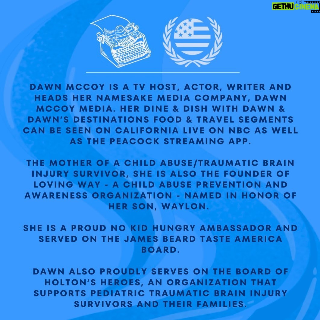 Dawn McCoy Instagram - The United Nations Association of Los Angeles is proud to partner with the @ruthweissfoundation to commemorate World Children’s Day at UCLA. Join our community of holistic humanitarians for an inspiring afternoon of poetry, film, art, and dialogue 🇺🇳🙏🏽✨