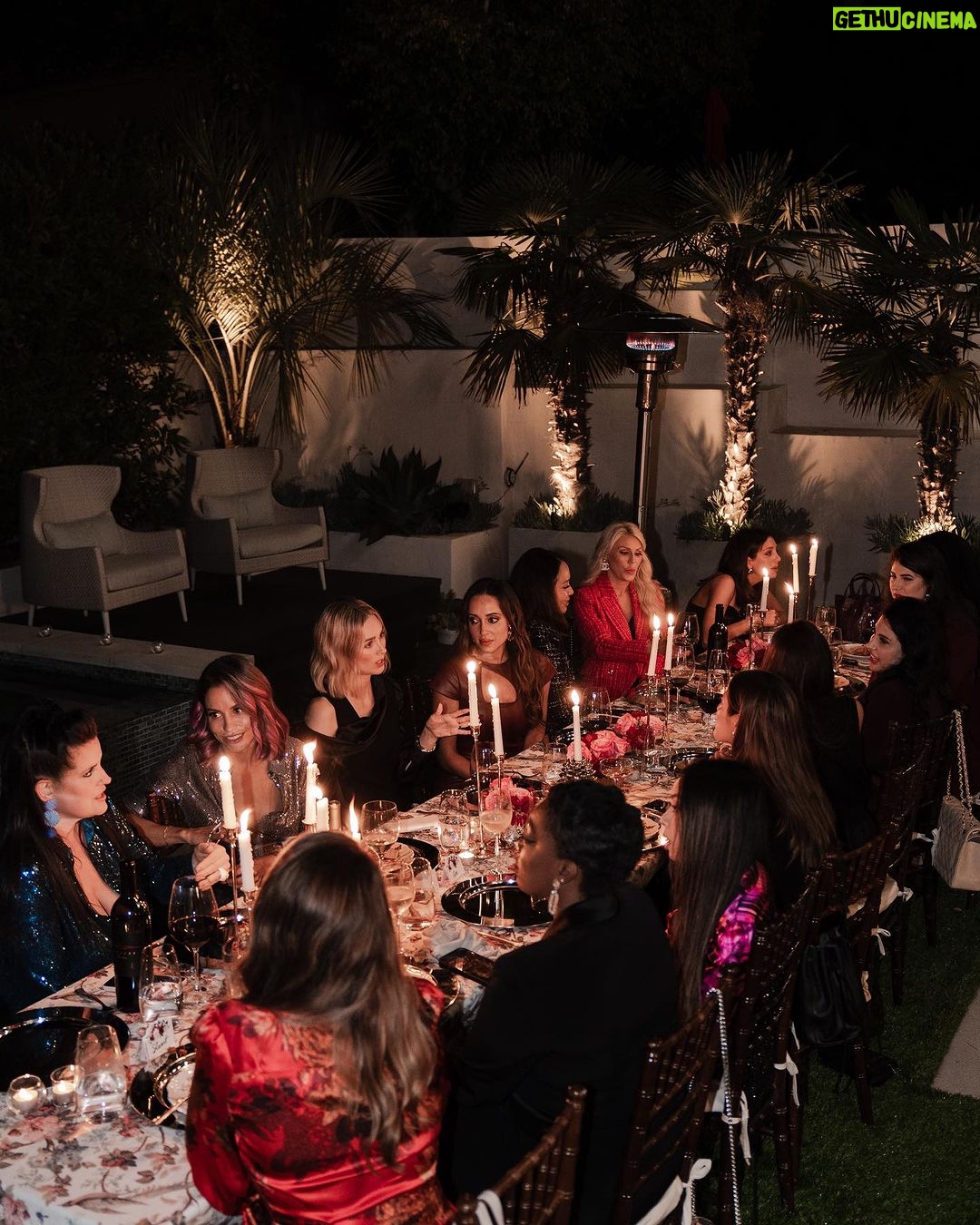 Dawn McCoy Instagram - An @ElieTahari Friendsgiving at sunset hosted by my beautiful friend @elizabethkeene was just what my already full heart needed to kick off the holiday season. Filled with fierce female friends I love - and some friends I haven’t seen in WAY too long - it was just a night filled with love, encouragement and truth talk. I can’t wait to share more tomorrow. But for now… Thank you, @elietahari for dressing me and making my Lynda Carter-meets-Joan Collins-meets-David Bowie sapphire-sequined dreams come true with this beautiful ensemble.💙🩵 Thank you, @christophermilesmakeup for bringing this beauty look to life with @lancomeofficial & @nyxcosmetics. And, thank you @kellygolightly x @bethladdcollections for this stunning swan clutch from your collaboration capsule.🦢🦢🦢 I was so honored to debut it in Los Angeles and can’t wait to don it tomorrow again for the Black & White Ball. 🖤🤍🦢 #ElieGirl #ElieTahariCollection #FallInLoveWithLuxury #FallingForLuxury Wearing @elietahari Swan beaded clutch: @kellygolightly x @bethladdcollections Makeup: @christophermilesmakeup Hair: Adriana Shoes: @seychellesshoes at @trinaturk @denise_in_socal Event details: 📷: @irik Catering: @eats_by_connor Wine: @boeschenvineyards 🍷 Beauty details: @nyxcosmetics butter gloss in crème brulee @lancomeofficial eyeshadow @makeupbymario blush @chanelofficial foundation @charlottetilbury bronzer & eyeliner Manhattan Beach, California