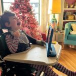 Dawn McCoy Instagram - “Elf” was a hit with Way-Way. HUGE hit. He may not be able to see the screen but he suuuure does get the jokes.😂 Love this boy so much!!!!🥰 His joy just takes my breath away.