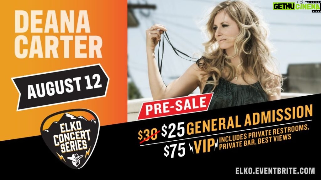 Deana Carter Instagram - Shhh.... it's a pre-sale! Get tickets to Maverick Casino and Hotel -Elko on August 12th, 2023 - EARLY before anyone else below: www.Deana.com