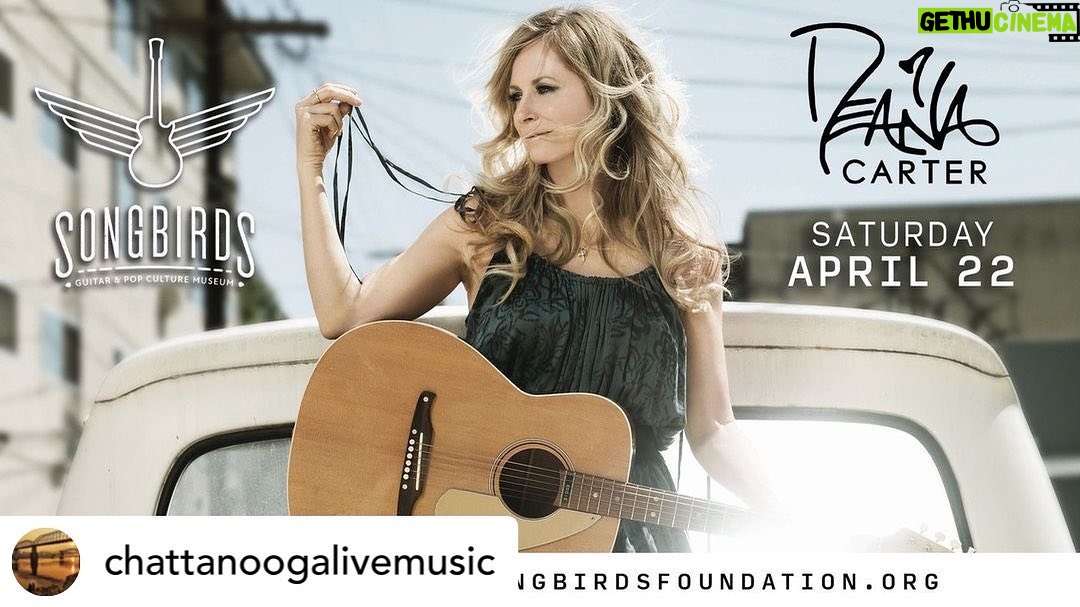 Deana Carter Instagram - @chattanoogalivemusic A @songbirdsfoundation Songbirds Saturday evening with @deanatunes Deana Carter at 7 PM - 4/22 Photo provided by Mark A Herndon / CLM.