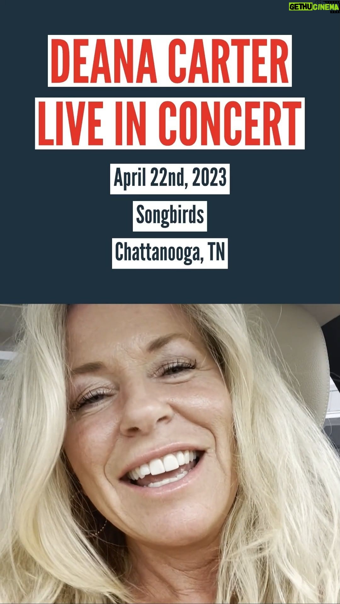 Deana Carter Instagram - Chattanooga, TN! Extremely excited to be playing at Songbirds Foundation on April 22nd, 2023! Get more information here: www.Deana.com I hope to see you there! Special thanks to Ernie Ball and Fender