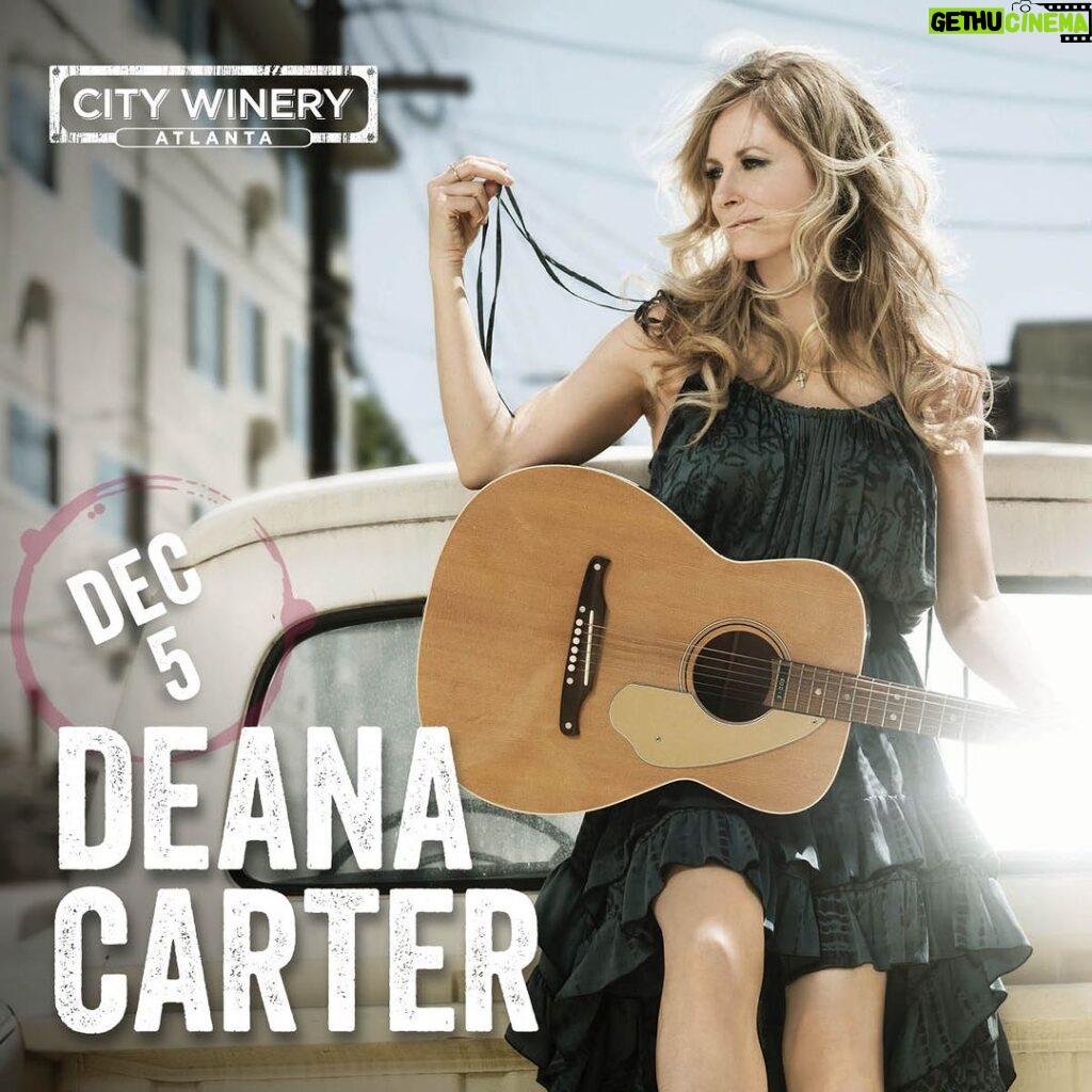 Deana Carter Instagram - Atlanta, GA! I am excited to announce that I will be at @citywineryatl on December 5th LIVE and in concert! This will be a great night! Get more information here: www.Deana.com I hope to see y'all there! #strawberrywine #womenincountry #90scountry #countrymusic #deanacarter #didishavemylegsforthis #citywineryatl #citywinery
