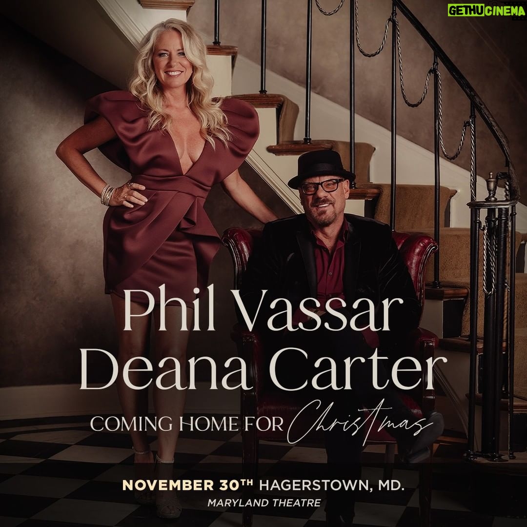 Deana Carter Instagram - I am so excited to be with @philvassar for the "Coming Home For Christmas Tour!" Here is a complete listing, and tickets are on sale now! I hope to see you there! π 11.30.2022 The Maryland Theatre Hagerstown, MD Get more information here: https://beacons.ai/deanatunes I hope I will see you there! #cominghomeforchristmas2022