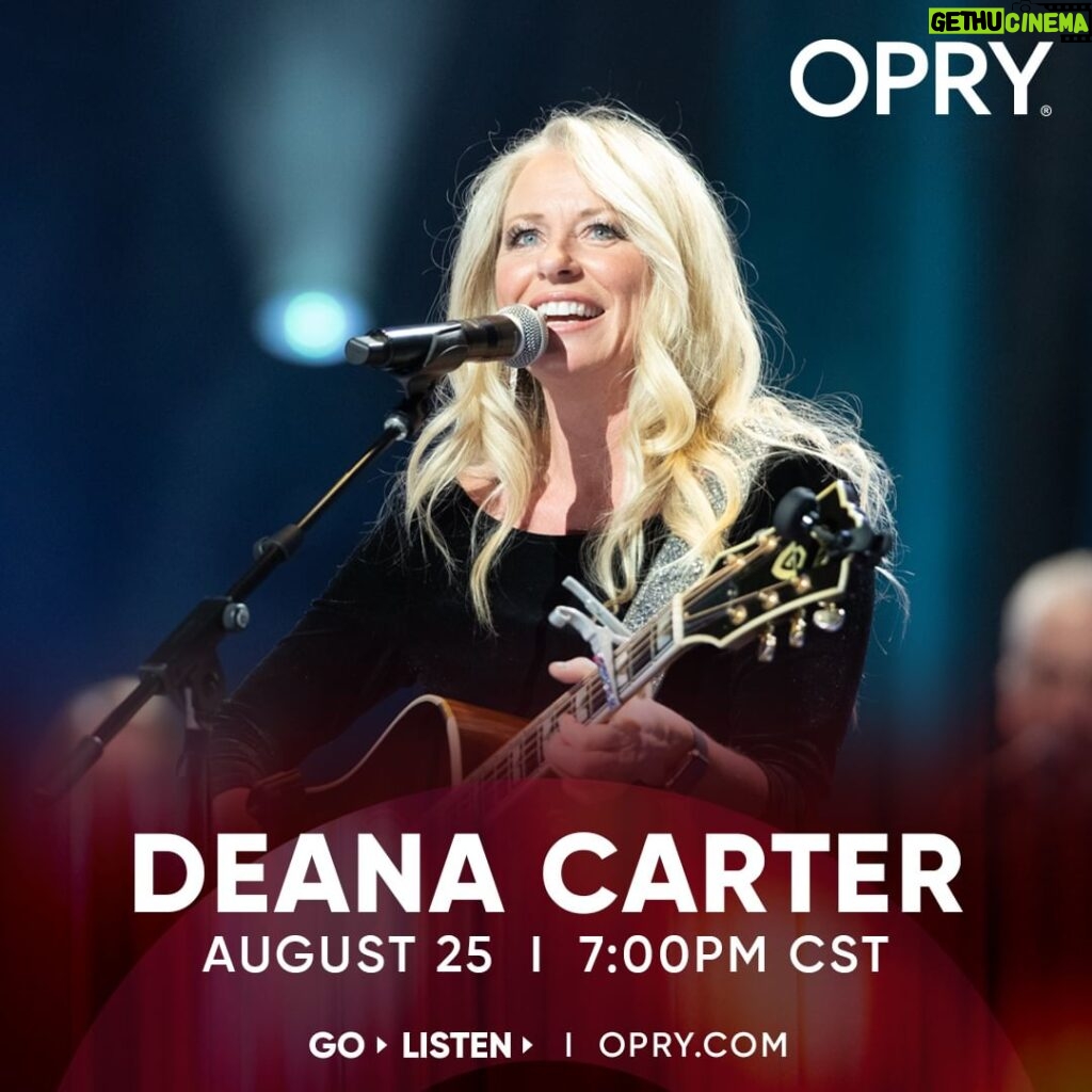 Deana Carter Instagram - Nashville, TN! Guess who is coming to the Grand Ole @opry Friday night? Go to Opry.com for more info on how to go in person or tune-in from home: https://wsmradio.com/listen-live/ I cannot wait to see everyone, going to be a blast! #didishavemylegsforthis #deanacarter #strawberrywine #90scountry