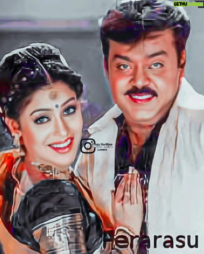 Debina Bonnerjee Instagram - My first ever Tamil hero.. What an experience to work with Sir in my first tamil film Perarasu. Already a superstar “Captain” is what we all called him as.. He’s the one who kind of taught me punctuality and humanity... Always felt proud to do this film with Superstar #Vijaykanth ✨ Sad on hearing his sudden demise.. May your soul rest in peace you were and will always be remembered for all the beautiful time and wise words truly a great leader #OmShanti 🙏🏻 My condolences to all his close ones, fans and family.