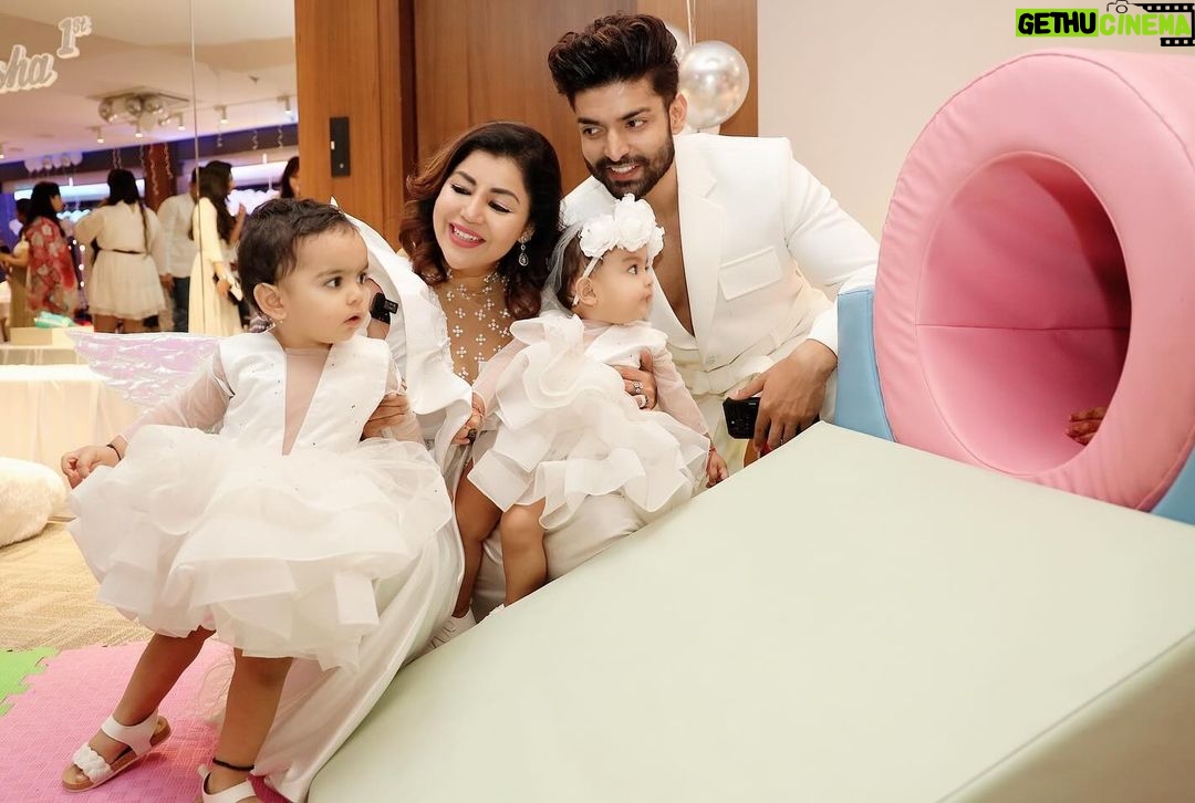 Debina Bonnerjee Instagram - Story continues ……….. A play area is a must when you have little people in your party. And I managed to find a pastel colour soft play area going with my aesthetics. (Ha ha. ) Celebrating with my new bunch of friends. The new mamas on the block Lianna‘s learning Centre, friends. . Some more from #divisha1st #birthday #celebration #photodump