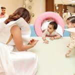 Debina Bonnerjee Instagram - Story continues ……….. A play area is a must when you have little people in your party. And I managed to find a pastel colour soft play area going with my aesthetics. (Ha ha. ) Celebrating with my new bunch of friends. The new mamas on the block Lianna‘s learning Centre, friends. . Some more from #divisha1st #birthday #celebration #photodump