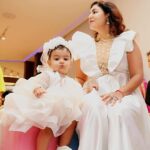 Debina Bonnerjee Instagram - It seems just yesterday that this little wonder came into our life and I can’t thank God enough for this surprise for me… This little wonder reinstates the fact that we plan something but God has a different and a much better plan for us.. I looooove you my Chiku to 1000 times the moon and back. My darling divisha , my little wonder. Every picture is a story meticulously thought of dress code … white being the colour of dream , a surreal feeling.. of beauty , of divinity, of wonder Wings yes simply a fairy.. but also wishing the babies the courage to fly .. we as parents would be the wind God bless you my darlings 🪽🤍 . . Debina outfit : @shilpsaxena Gurmeet outfit : @shilpsaxena Babies outfit : @firstlittlesmileindia . . . #celebration