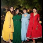 Debina Bonnerjee Instagram - When the whole family is in town it’s indeed a very Happy Diwali ✨❤️ Wishing you all love, light and happiness always 🥰 . . Debina wearing @aachho Gurmeet wearing @saundhindia Babies wearing @monkandmei @meizuluxury . . #HappyDiwali #Family #BetterTogether