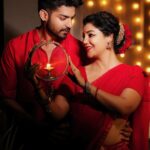 Debina Bonnerjee Instagram - A lifetime of joy, love, and intimacy ✨❤️ Happy Karwa-Chauth from us to you all 🌙🙏🏻 . 📸: @sk_.click . . #happykarwachauth #love #blessings