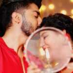 Debina Bonnerjee Instagram - A lifetime of joy, love, and intimacy ✨❤️ Happy Karwa-Chauth from us to you all 🌙🙏🏻 . 📸: @sk_.click . . #happykarwachauth #love #blessings