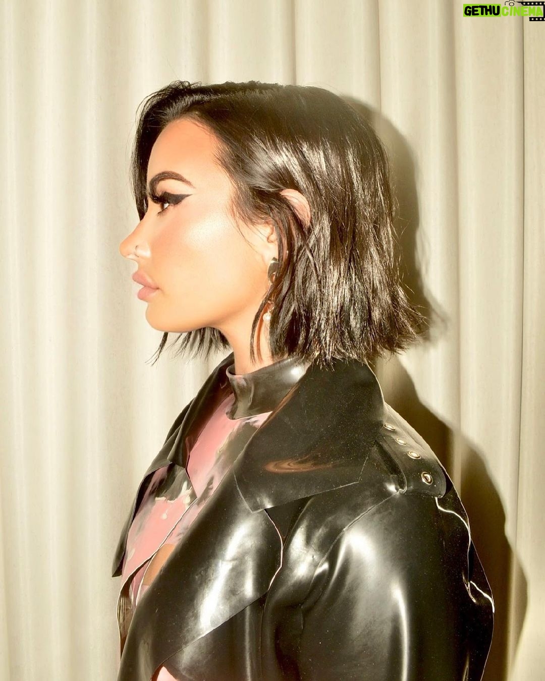 Demi Lovato Instagram - A little latex moment..