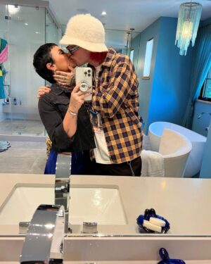 Demi Lovato Instagram - My sweet angel - it’s officially your birthday!!! I couldn’t be more excited to celebrate you because I couldn’t be more in love with your gorgeous, funny, sexy, talented self. I’ve waited my whole life to find you and I can’t wait to celebrate so many more birthdays together.. you’re a literal dream come true and I’m so grateful to call you mine. Have the best birthday my love.. you deserve it, the world, and more!!!! Here’s to many more 🥰🥰🖤🖤🎂🎂💫💫 I LOVE YOU 😘😘😘