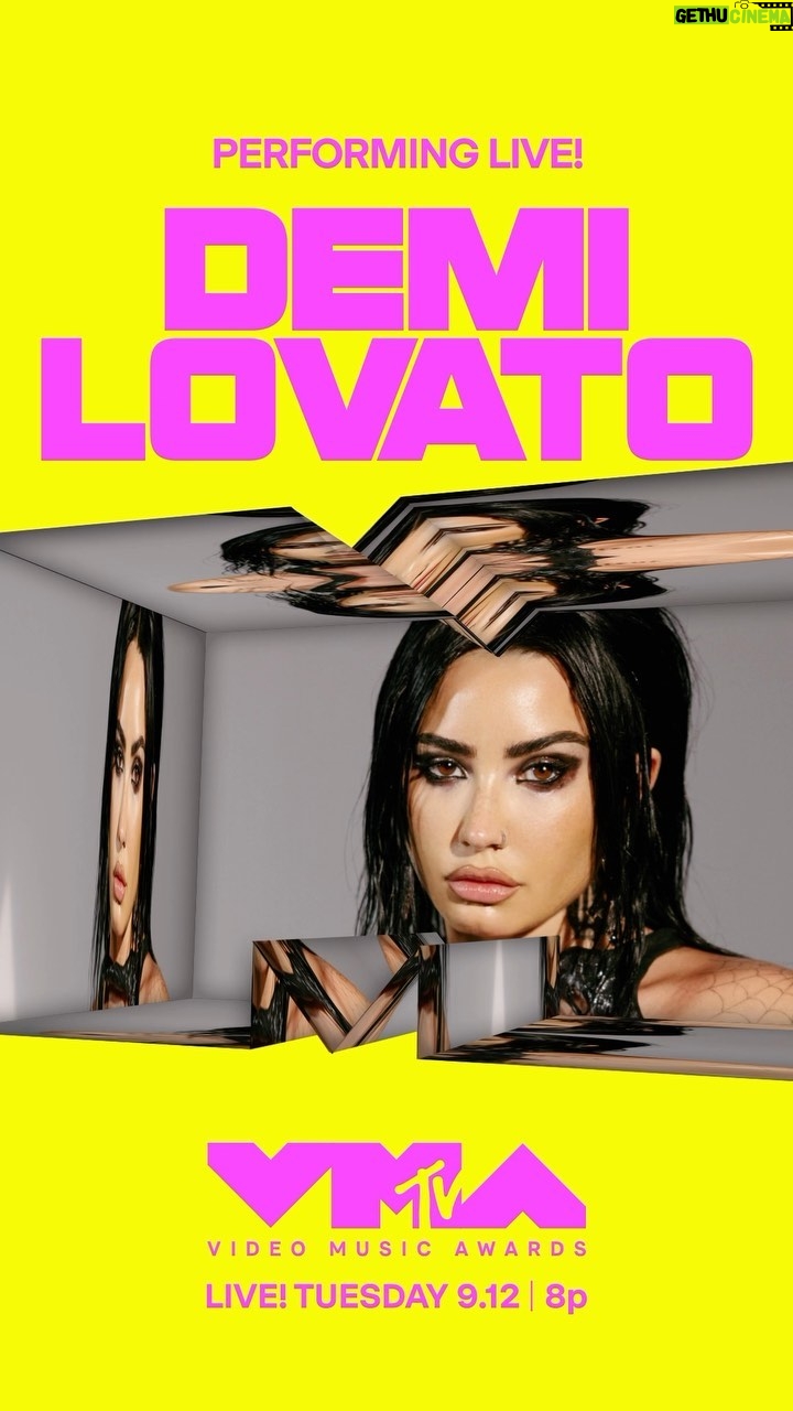 Demi Lovato Instagram - @ddlovato is returning to the #VMAs stage for the first time in 6 years! 🖤 Tune in for her performance on Tuesday, September 12 on @mtv!