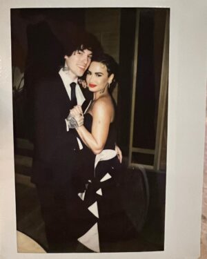 Demi Lovato Instagram - Life has become so enriched by you. Life has become a dream come true. I’m so beyond grateful to have found my person in you. Falling asleep and waking up next to my best friend has made me so filled w joy I can’t even begin to explain.. my best friend, soul mate, twin flame, honeybun.. and the list goes on… the fun and laughs never stop w you.. I can be my weirdest goofy self and you never judge me 🤓Thank you for making me the happiest lil thing on earth.. happy first Valentines day together.. I love you @jutesmusic 🥰🥰