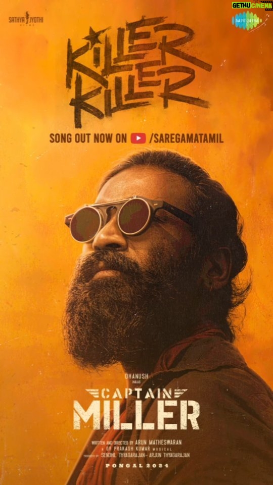 Dhanush Instagram - You Believe Devil? 🔥 The Devilish #KillerKiller from @dhanushkraja 's #CaptainMiller out now! A @gvprakash Musical 🔗 Link in Story 🎙️#Dhanush ✍🏻 @kabervasuki @thatswatitis @nimmashivarajkumar @priyankaamohanofficial @sathyajyothifilms