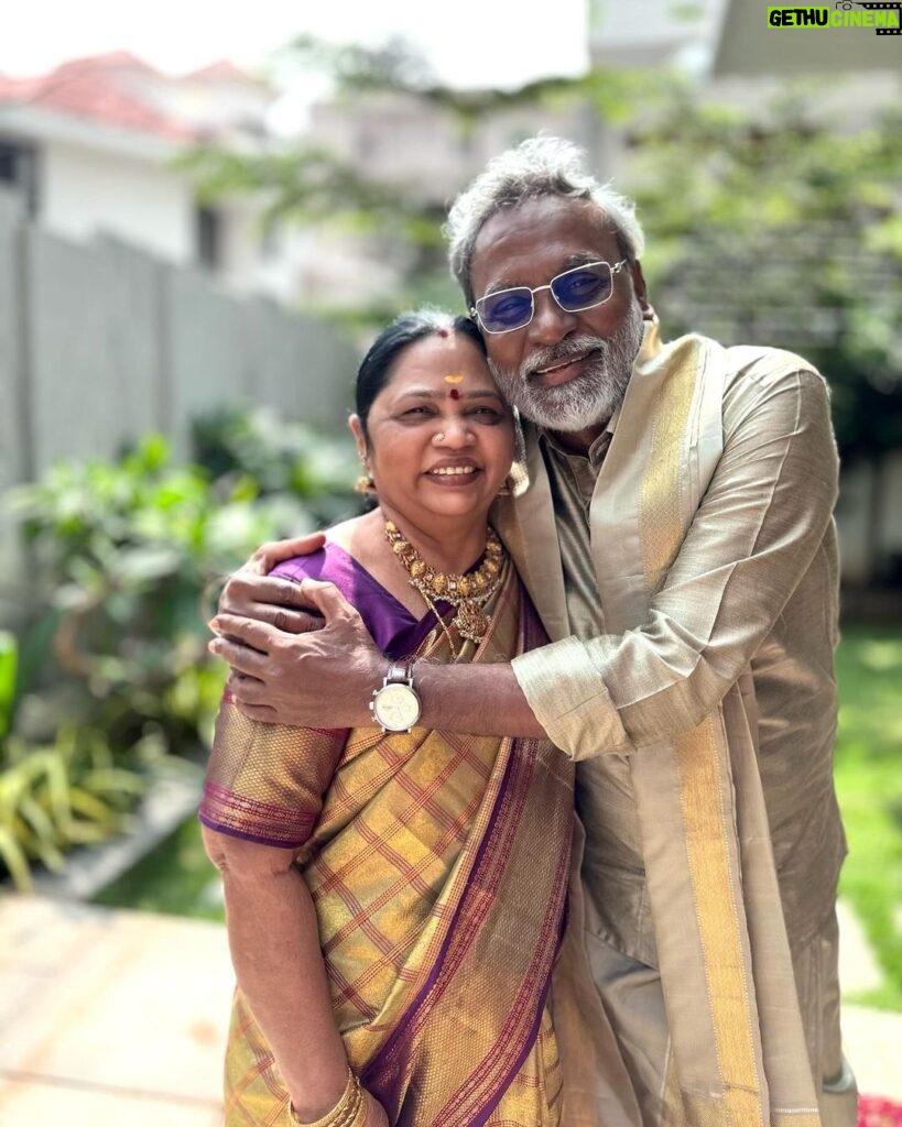 Dhanush Instagram - When your parents smile like this ♥️♥️♥️
