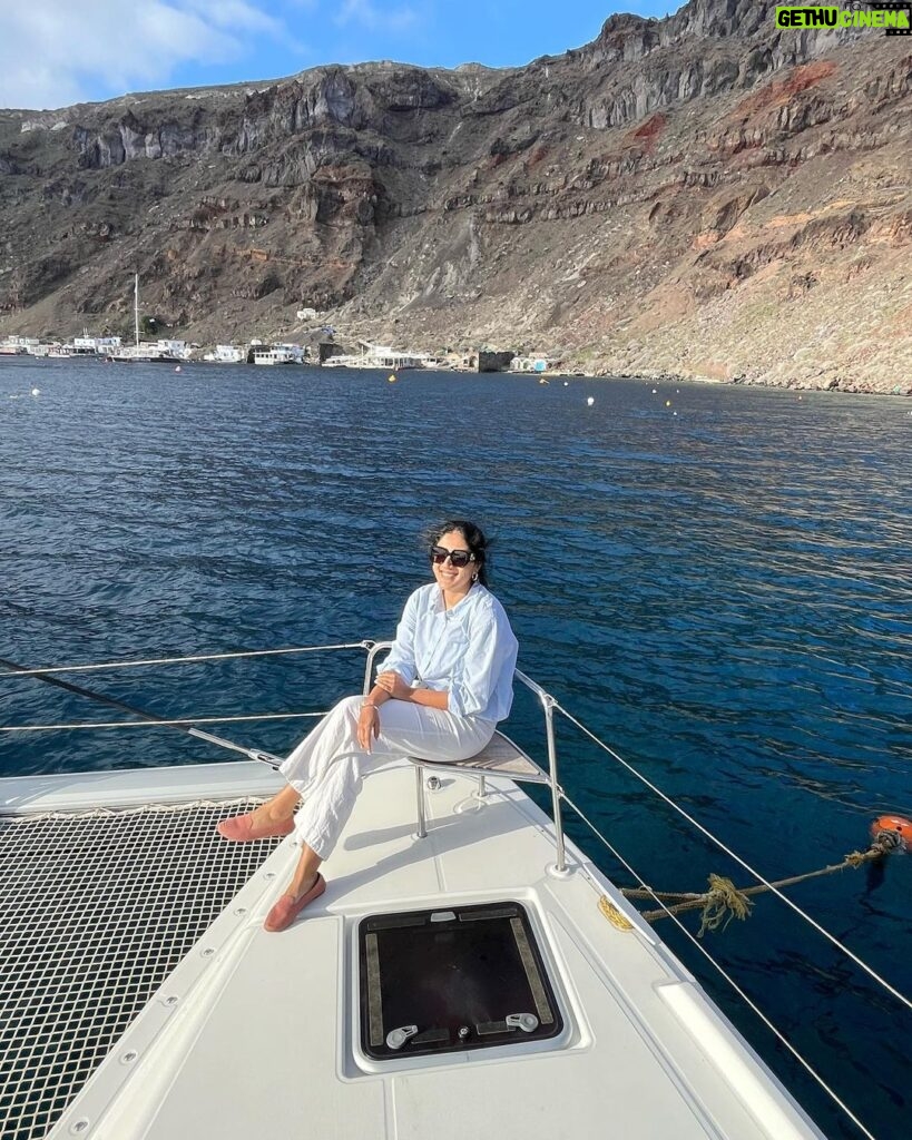 Dhanya Balakrishna Instagram - #santorini #caldera #yacht