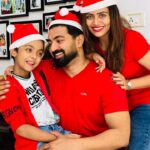 Dhanya Mary Varghese Instagram - Just sharing our small happiness through our you tube channel life with jo d #johnjacob #dhanyamaryvarghese #actors #actorscouple #christmastree #christmas2023
