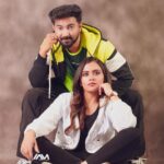 Dhanya Mary Varghese Instagram - 📸 @iamanoopmohan MUA: @shanthi__praveen Floor: @filmflicks.in #johnjacob #dhanyamaryvarghese #lifewithjod #actorscouple