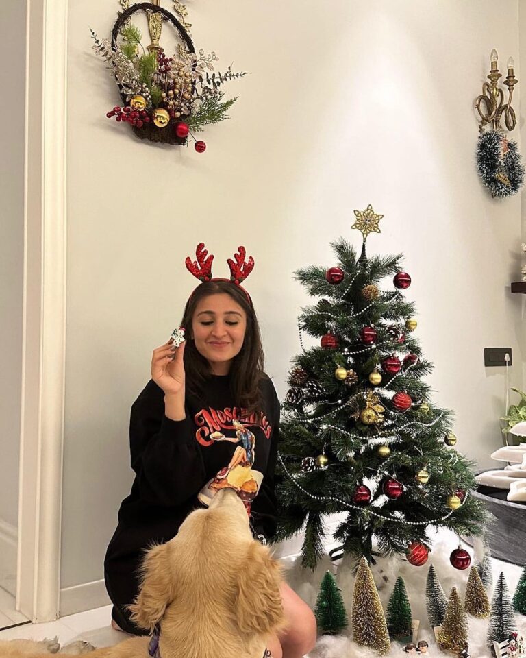 Dhvani Bhanushali Instagram - Merry Christmas and happy holidays ❤️🎄 Decorated a tree and a ginger bread cookie 🤓