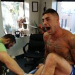 Diego Sanchez Instagram - Throwback with my 505 bro @diegonightmaresanchezufc This was my reaction last night when I stubbed my toe on the doggy gate 🥵 #ufc #halloffamer #legend #explore #deeptissue