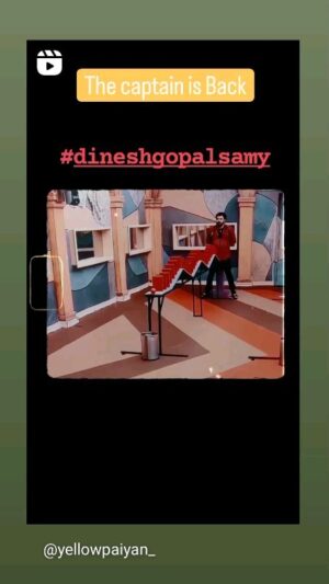 Dinesh Gopalsamy Instagram - Just a recall of the captaincy moments #dineshgopalsamy #dinesh #biggbosstamil #biggboss #bb7 #bb7tamil #vijaytvbiggboss #vijaytelevision #biggboss7tamil 
#poornimaravi #maya #archana #coolsuresh #raveena #akshaya #manichandra #nixen #pradeepantony