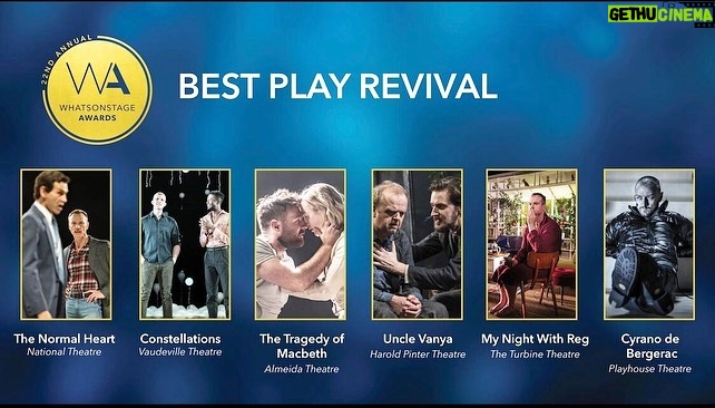 Dino Fetscher Instagram - Utterly delighted that our production of #TheNormalHeart has been nominated in 3 categories for the wonderful @whatsonstage awards š! I am so touched! I adored every single day with my magical company, who invested their heart and souls into telling this story. Big congrats to my stage husband @bendanielsss, who couldnāt be more deserving of his nomination - Iām so very proud of you - a MASSIVE thank you to @mrdominiccooke our brillant director who weād have all be lost without and to the @nationaltheatre for reviving this incredibly important play, on such a big stage. Going on that journey every night with our audiences was a true honour and a privilege. Doing work, so close to my heart, about vitally important queer history - history! - that spoke to so many people on such profound levels, in so many different ways, was the epitome of why I love my job. I just wish everyone couldāve have seen it ā„ļø Iāve never been more proud of anything Iāve done. Recognition from those very people is the highest possible compliment. So thank you, thank you, THANK YOU for voting for us ā„ļø #whatsonstageawards