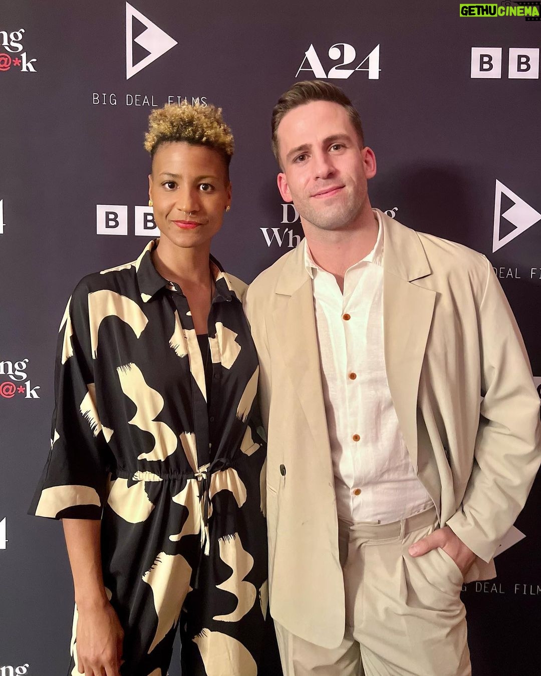Dino Fetscher Instagram - DREAMING WHILST BLACK screening 🖤 . Comes out July 24th @bbcthree @bbciplayer ♥️ So bloody good! Make sure you watch! . Thank you for inviting us! #dreamingwhilstblack