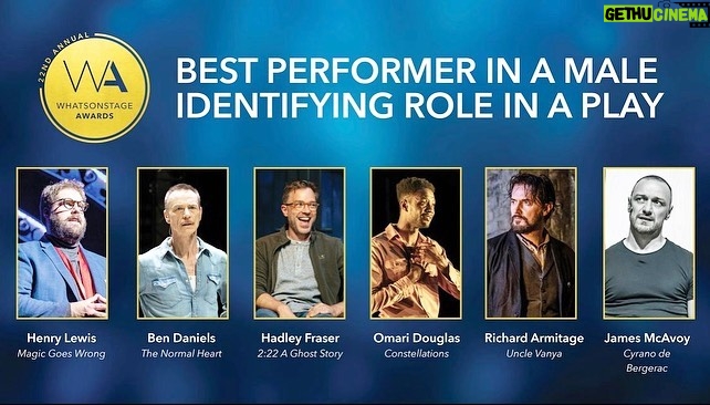 Dino Fetscher Instagram - Utterly delighted that our production of #TheNormalHeart has been nominated in 3 categories for the wonderful @whatsonstage awards š! I am so touched! I adored every single day with my magical company, who invested their heart and souls into telling this story. Big congrats to my stage husband @bendanielsss, who couldnāt be more deserving of his nomination - Iām so very proud of you - a MASSIVE thank you to @mrdominiccooke our brillant director who weād have all be lost without and to the @nationaltheatre for reviving this incredibly important play, on such a big stage. Going on that journey every night with our audiences was a true honour and a privilege. Doing work, so close to my heart, about vitally important queer history - history! - that spoke to so many people on such profound levels, in so many different ways, was the epitome of why I love my job. I just wish everyone couldāve have seen it ā„ļø Iāve never been more proud of anything Iāve done. Recognition from those very people is the highest possible compliment. So thank you, thank you, THANK YOU for voting for us ā„ļø #whatsonstageawards
