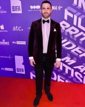 Dino Fetscher Instagram - Lovely night at the BIFAs ♥️ Congrats to all the nominees and winners! Thanks for this stunning tux @shopoliverbrown I felt like a velvet dream.