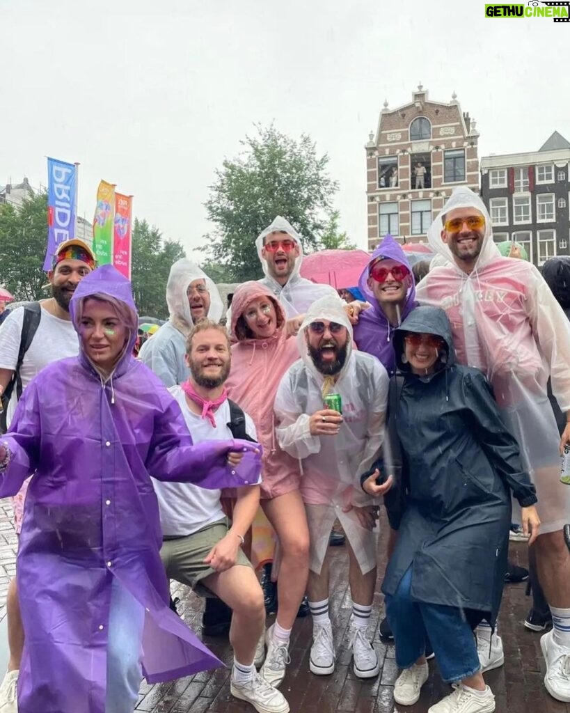 Dino Fetscher Instagram - Belated happy engagement to my dearest little sister in arms @christie_saunders & the wonder that is @victormalek & happy Amsterdam pride 🌈 Amsterdam, Netherlands