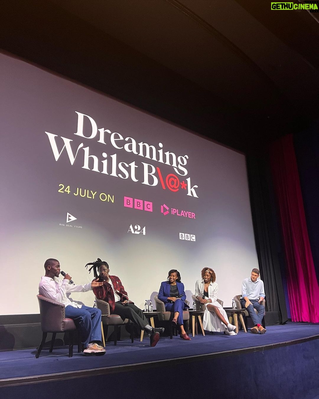 Dino Fetscher Instagram - DREAMING WHILST BLACK screening 🖤 . Comes out July 24th @bbcthree @bbciplayer ♥️ So bloody good! Make sure you watch! . Thank you for inviting us! #dreamingwhilstblack