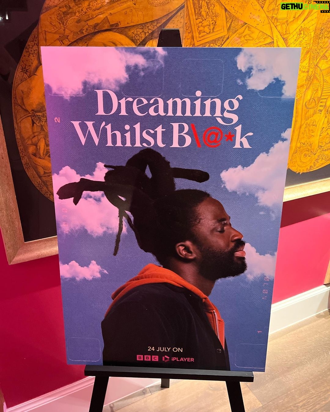 Dino Fetscher Instagram - DREAMING WHILST BLACK screening 🖤 . Comes out July 24th @bbcthree @bbciplayer ♥️ So bloody good! Make sure you watch! . Thank you for inviting us! #dreamingwhilstblack