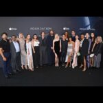 Dino Fetscher Instagram - 🚀FOUNDATION SERIES 2 GLOBAL PREMIER 🚀 . What a wonderful eve celebrating the premier of the 2nd season of #Foundation! So proud of everyone! Looked mega on the big screen. Congrats all! Thanks @appletv for such a great party. . Special thanks to @hernan___________________ for the stunning leather necktie!!! And @theo.katsaros for hooking me up with these beautiful boots. . Necktie 💙: @hernan___________________ Boots 🖤: @moschino @epilogueagency . #foundationseries2 #gaysailor #girlscout Regent Street Cinema