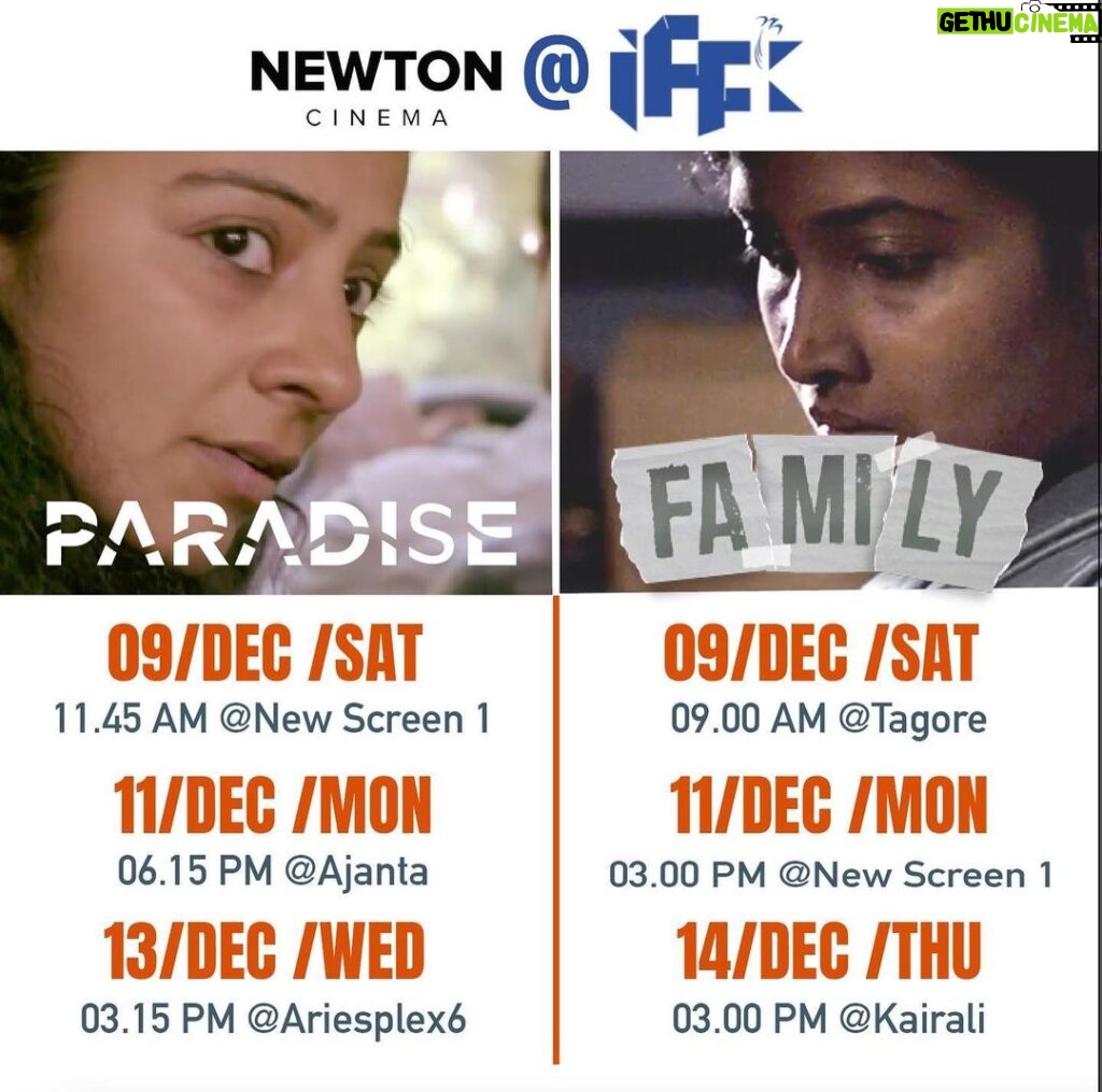 Divya Prabha Instagram - Join the screening of 'Paradise' and 'Family' at IFFK. See you all there for a cinematic celebration! 🎥✨ @iffk @don.palathara @newtoncinema @vinayforrt @divya_prabha__ @mathewthomass @nilja_k_baby@jbadusha @renganaath_r @basil_c_j @amshunath @arshaunnithan @sajithamadathil @abhija.actress @arsha_baiju @_hridesh_tb_ @prasann_vithanage @roshan.matthew @darshanarajendran @newton_cinema @madrastalkies @rajeev.ravi @sreekar.prasad @tapasnayak09 @k.music.composer @shilpi.agarwal @hewaduwaththa @anushka.senanayake @shyam.fernando.12 @mahendraperera_official @trilan_shastri @alekaskywarrior @jchittilappilly @jyot_hikrishna @schittil @sunitha810 @vincent.chittilappilly #IFFK #NewtonCinema #MadrasTalkies #DonPalathara #PrasannaVithanage #RajeevRavi #DarshanaRajendran #RoshanMatthew #VinayForrt #DivyaPrabha #MattewThomas #Maniratnam #SreekarPrasad #TapasNayak #DolbyAtmos #ShyamFernando #MahendraPerera #Kmusicdirector